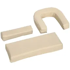 Outsunny Folding Sun Loungers Set of 2 with Face Hole, 4-Position Adjustable Backrest Garden Recliner Chairs Sunbeds, Outdoor Lounge Chairs with 600 D Oxford Cloth Seat, Pillow for Beach, Sand - 9