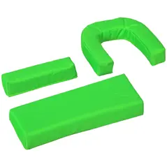 Outsunny Folding Sun Loungers Set of 2 with Face Hole, 4-Position Adjustable Backrest Garden Recliner Chairs Sunbeds, Outdoor Lounge Chairs with 600 D Oxford Cloth Seat, Pillow for Beach, Green - 9