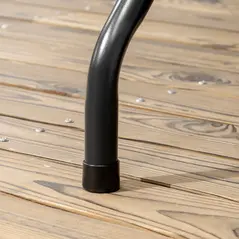 Outsunny Folding Garden Dining Table for 6, Rectangular Outdoor Dining Table with HDPE Tabletop, Foldable Garden Table with Steel Frame for Balcony, Porch, Charcoal Grey - 8