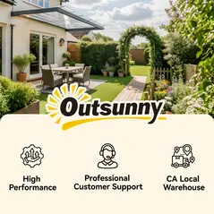 Outsunny Front Door Canopy, Outdoor Awning, Rain Shelter, 303 x 96cm , Clear - 9