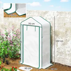 Outsunny Four-Tier Mini Greenhouse, with Reinforced Plastic Cover - 3