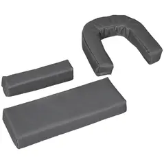 Outsunny Folding Sun Loungers Set of 2 with Face Hole, 4-Position Adjustable Backrest Garden Recliner Chairs Sunbeds, Outdoor Lounge Chairs with 600 D Oxford Cloth Seat, Pillow for Beach, Dark Grey - 9