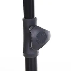 Outsunny Garden Parasol Umbrella, Outdoor Market Table Umbrella with Ruffles & Aluminium Pole, Rectangular Tilting Parasol Sun Shade Canopy, 2 x 1.3m, Brown - 8