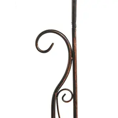 Outsunny Metal Garden Arch Trellis, Decorative Arbour Archway for Walkway Path Ceremony Wedding Party, 120 x 30 x 226cm - 9