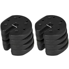 Outsunny Gazebo Weights Set of 8, 24KG Weights for Gazebo Legs with Reinforce Pins and Carry Belt, for Gazebos Shelters Marquees Tents - 1