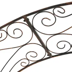 Outsunny Metal Garden Arch Trellis, Decorative Arbour Archway for Walkway Path Ceremony Wedding Party, 120 x 30 x 226cm - 8