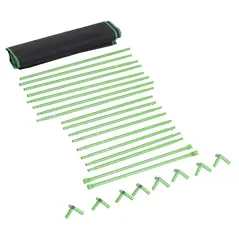 Outsunny Grow Tent Reflective Mylar Hydroponic with Adjustable Vents and Floor Tray for Indoor Plant Growing, 60 x 60 x 140 cm (24.5" x 24.5" x 55") - 9