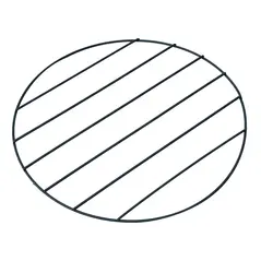 Outsunny Metal Firepit Bowl Outdoor Round Fire Pit w/ Lid, Log Grate, Poker for Backyard, Camping, BBQ, Bonfire, Wood Burning Stove, 56 x 56 x 45cm, Black - 8