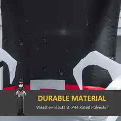 Outsunny Giant 10ft Halloween Inflatables Tall Ghost with Hat, Build-in LEDs Blow Up Scary Outdoor Decorations, for Party Yard Garden Lawn Decoration - 6