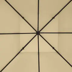 Outsunny Gazebo Roof Replacement, for 3 x 4m Frames - Cream - 8