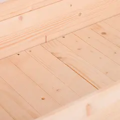 Outsunny Garden Wooden Planters， Non-Woven Fabric, Rectangular Raised Bed,Fir Wood，Indoor/Outdoor, 122.5Lx56.5Wx76H cm - 8