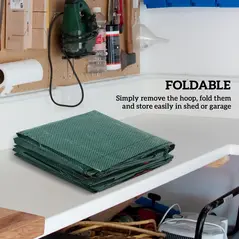 Outsunny Garden Waste Bags, 300L x 3 Heavy Duty Garden Bags, Foldable and Reusable Waste Sacks with Handles for Loading Leaf, Trash, Debris, Green - 7