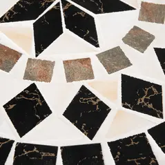 Outsunny Φ60cm Mosaic Outdoor Patio Table - Black - 7