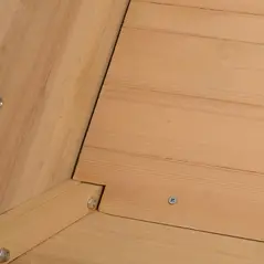 Outsunny Large Fir Wood Raised Plant Stand Oak Tone - 9