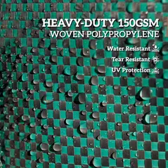 Outsunny Garden Waste Bags, 300L x 3 Heavy Duty Garden Bags, Foldable and Reusable Waste Sacks with Handles for Loading Leaf, Trash, Debris, Green - 4