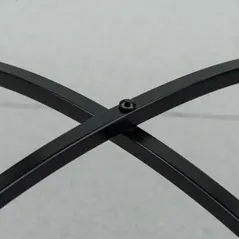 Outsunny Φ60cm Mosaic Outdoor Patio Table - Black - 8