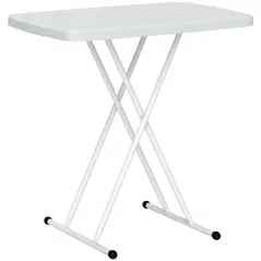 Outsunny Minimal Folding Outdoor Table - White - 1