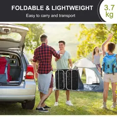 Outsunny Outdoor Foldable Sun Lounger, Adjustable Backrest Garden Recliner Sun Lounger Chair with Headrest Pillow, Black - 6