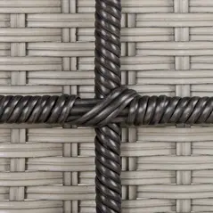 Outsunny Outdoor PE Rattan Rocking Chair Set of 2, Garden Rocking Chair Set with Armrest and Cushion, Grey - 8