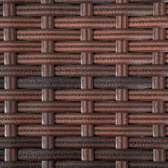 Outsunny Outdoor Rattan Side Table Coffee Table with Plastic Board, Full Woven Table Top for Patio, Garden, Balcony, Mixed Brown - 9