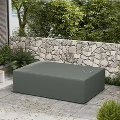 Outsunny Outdoor Garden Furniture Cover Waterproof, Anti-UV 600D Heavy Duty Oxford Fabric Patio Furniture Cover for Rectangular Sofa Table Set, Dark Grey, 245 x 165 x 66 cm - 8