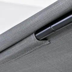 Outsunny Outdoor 3-person Metal Porch Swing Chair Bench, Grey - 9