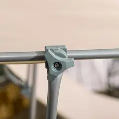 Outsunny Outdoor Foldable Sun Lounger Set of 2, 4 Level Adjustable Backrest Reclining Sun Lounger Chair with Angle Adjust Sun Shade Awning for Beach, Garden, Patio, Sand - 8