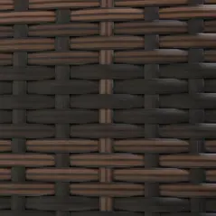 Outsunny PE Rattan Sun Lounger with Cushion, Outdoor Garden Sunbed Furniture with 5-Level Recliner Backrest, and Armrest, Set of 2, Brown - 9