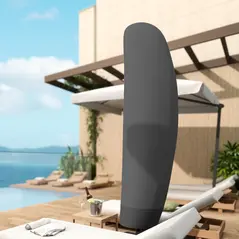 Outsunny Parasol Cover, 600D Oxford Cantilever Umbrella Cover Fit for 2-4m Parasol, Banana Umbrella Protector with Zipper for Outdoor Garden, Patio, Black - 7