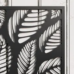 Outsunny Outdoor Metal Planter, with Back Trellis - Black - 8