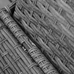 Outsunny PE Rattan Sun Loungers set of 2 with Cushion, Outdoor 2 Pieces Garden Sunbed Furniture with 4-Level Recliner Backrest, and Armrest, Grey - 8