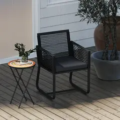 Outsunny Mosaic Outdoor Garden Table, 35.5cm Round Folding Coffee Table with Metal Frame for Balcony Terrace, Orange - 8