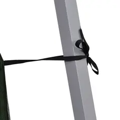 Outsunny Outdoor Garden Pop-up Gazebo Canopy Tent Sun Shade Event Shelter Folding with Adjustable Height, Mesh Screen Side Walls 3.5 M × 3.5 M Base / 3 M × 3 M Top, Green - 9