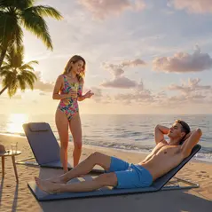 Outsunny Set of 2 Foldable Garden Beach Chair Mat Lightweight Outdoor Sun Lounger Seats Adjustable Back Metal Frame PE Fabric Head Pillow w/ Carry Bag,Grey - 8