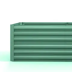 Outsunny Raised Beds for Garden, Galvanised Steel Outdoor Planters with Multi-reinforced Rods, 180 x 90 x 59 cm, Light Green - 7