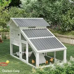 Outsunny Set of 12 Corrugated Steel Roof Sheet Panels - Light Grey - 8