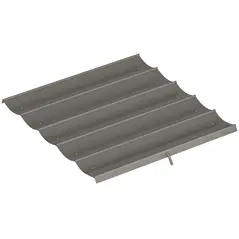 Outsunny Retractable Pergola Cover, 2.55 x 2.5 m Replacement Canopy Fabric for 3 x 3 m Frame, Roof Top Only, Light Grey - 1