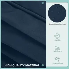 Outsunny Set of 14 Mixed Cushion Covers - Blue - 5