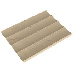 Outsunny Retractable Pergola Canopy Only, 3.92 x 3.5 m, UV30+ Replacement Canopy Cover for 4 x 3 m Pergola, Khaki - 1