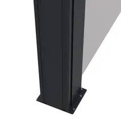 Outsunny Retractable Side Awning, Outdoor Privacy Screen for Garden, Hot Tub, Balcony, Terrace, Pool, 400 x 180cm, Light Grey - 9