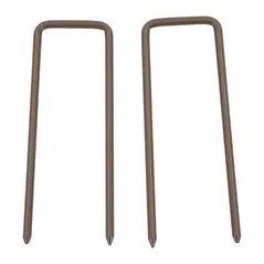 Outsunny Set of 2 Expanding Garden Fencc, Aluminium Freestanding Foldable Picket Fence, 300cmx103.5 cm, Dark Brown - 9