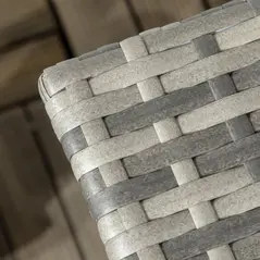 Outsunny Rattan Side Table, Outdoor Coffee Table with Plastic Board Under the Full Woven Table Top for Patio, Garden, Balcony, Mixed Grey - 8