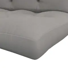 Outsunny Seat and Back Padded Pallet Cushion Set - Light Grey - 9