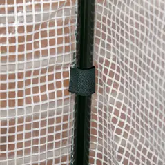 Outsunny Raised Garden Bed Outdoor Elevated Wood Planter Box w/ PE Cover, Dark Grey - 8