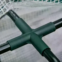 Outsunny Raised Garden Bed Outdoor Elevated Wood Planter Box w/ PE Cover, Natural - 9