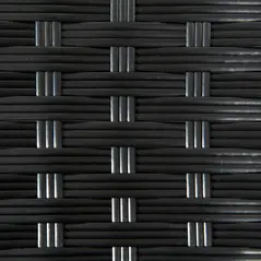 Outsunny Rattan Side Table, Outdoor Coffee Table with Plastic Board Under the Full Woven Table Top for Patio, Garden, Balcony, Black - 9