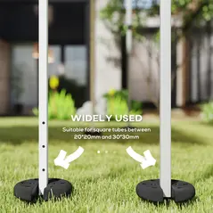 Outsunny Pop up Canopy Tent Weights Set of 4 PCs, Leg Weights for Marquee Party Tent Outdoor Canopy, Total 8.8KG - 6