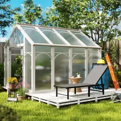 Outsunny Reclining Sun Lounger - Grey - 7