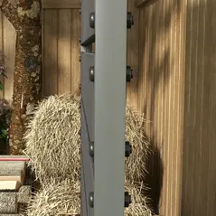 Outsunny Raised Bed for Garden, Planter with Trellis for Climbing Plants, Vines, Planter Box with Drainage Gap, Dark Grey - 7