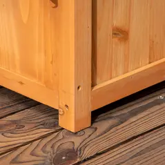 Outsunny Raised Garden Bed with Arch Trellis, Freestanding Garden Planter Box for Vine Climbing Plant Flower Herb, Brown - 7